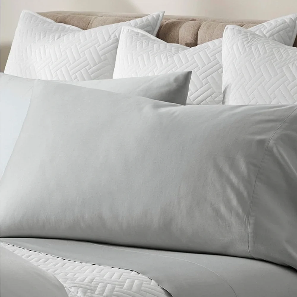 Boll & Branch NWT King Signature Hemmed Sheet Set Pewter Color🔥NO Offer Item🔥
